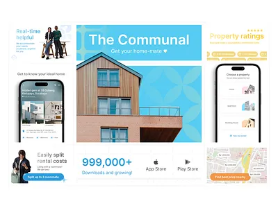 The Communal - Bento Design bento bento design home house indonesia designer mobile ui ui design uiux