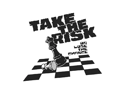 Take the Risk artwork branding case graphic design illustration logo product design vector