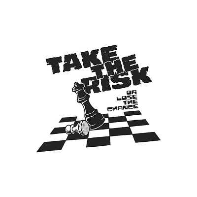 Take the Risk artwork branding case graphic design illustration logo product design vector
