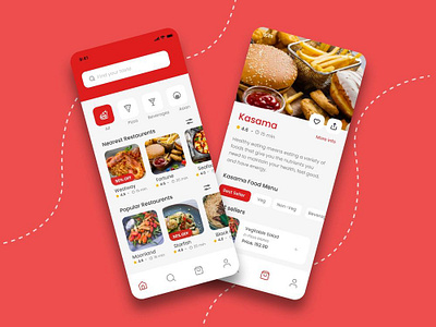 Mobile App - Food delivery figma food delivery application ui uiux phototyping ux