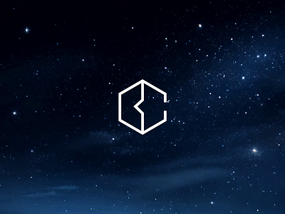 Bitcarat blockchain icon lettermark logo monogram