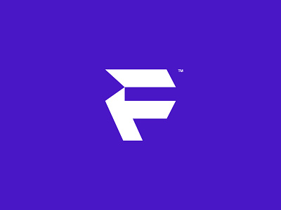 F abstract logo branding f letter f logo minimal minimalist logo tech technology