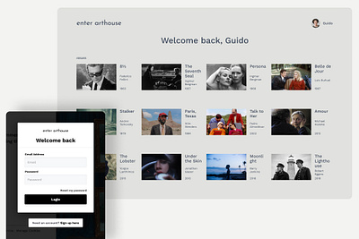Enter Arthouse brand identity web design web development webflow