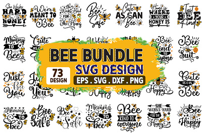 Bee Mega SVG Bundle cricut silhouette fonts bundle queen bee svg