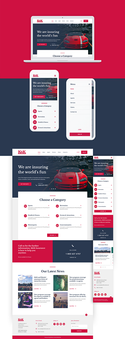 Insurance Website design figma insurance ui ux ux ui visual design web design website