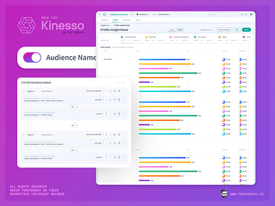 Kinesso (IPG) — Audience Console, Profile Insight app app design daily ui dailyui data visuallization graph infographic interface ui ui design ui ux uidesign uiux user experience user interface userinterface ux ux design uxdesign uxui