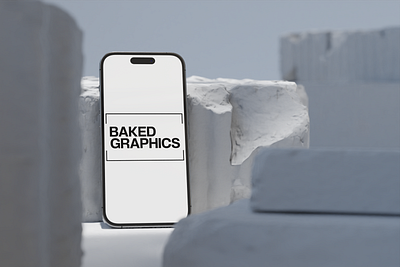 Tegel for Baked Graphics 3d animation b3d branding mockups