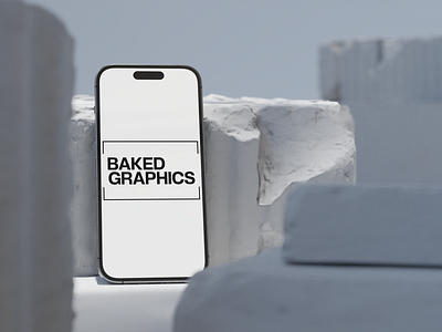 Tegel for Baked Graphics 3d animation b3d branding mockups