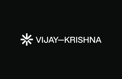 VIJAY-KRISHNA / Logo Intro Animation animation branding design graphic design logo motion design motion graphics typography