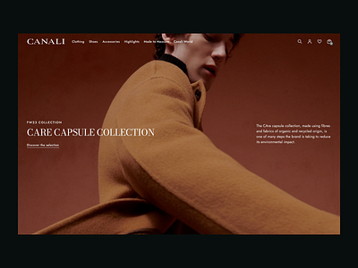 CANALI – Overview animation apparel clothing color concept design digital ecommerce elegant fashion homepage listing minimal mobile product page typography ui ux web website