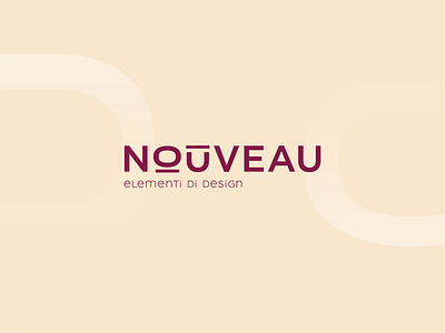 Nouveau - elementi di design branding graphic design logo typography