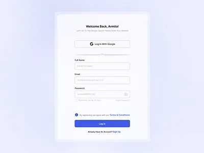 Log In Component case study graphic design log in component product design ui ux ux researcher ux writing visual design