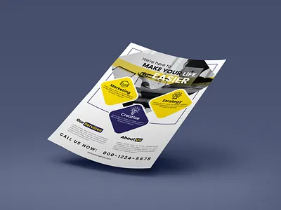 Premium flyer design for creative marketing agency adobe illustrator agencies banner branding business design graphic design illustration logo marketing