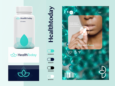 HealthToday Logo 💊 branding clinic graphic design health health logo logo medical product service