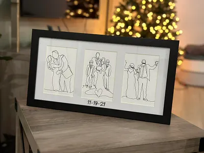 Continuous line wedding drawing continuous line line art vector wedding wedding art