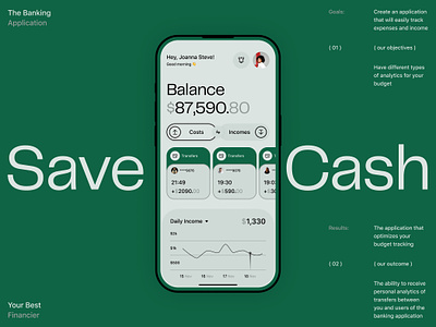 Banking App app application banking banking app cash mobile app ui ux