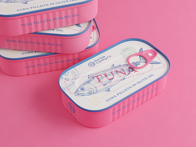 Canned Fish Packaging Design: Tuna brand branding can design canned fish design design studio digital art digital illustration fish food food branding graphic design illustration illustrator marketing packaging packaging design tinned fish tuna visual identity