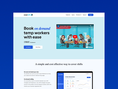 Landing page - Employment design figma job search strategy ui uiux prototyping ux