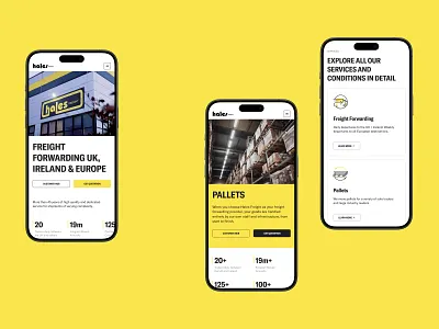 Hales Freight Mobile Website branding delivery design graphic design interface logistics mobile mobile design mobile website responsive design responsive website shipping ui user experience ux web web design web marketing website website design