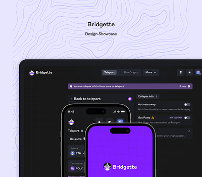 Bridgette- Crypto bridge. redesign concept crypto design mobile motion graphics ui