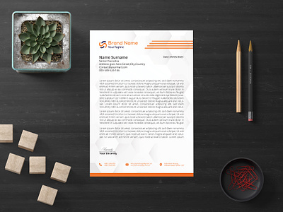 Letterhead Design branding copany letter graphic design graphic designer letter letter design letterhead letterhead design printing