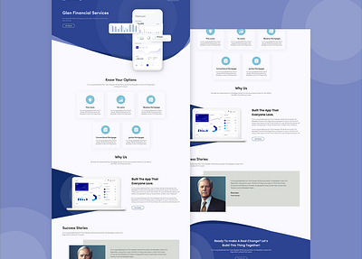 Financial Service Website figma finance website