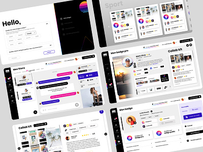 UX / UI design - Web app social ui design ux design webapp webdesign
