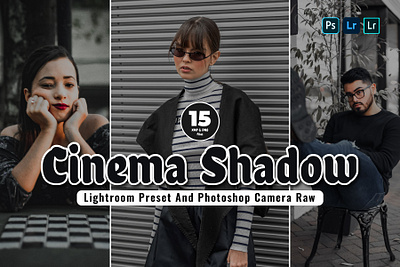 15 Cinema shadow Mobile & Desktop Lightroom Presets branding cinema shadow design graphic design illustration lightroom presets presets