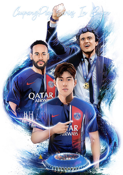 PSG 파리생제르망 coaches and players Artist KAZE PARK Coupang play 카제박 kaze park kazepark psg psg 일러스트 psg 작품 네이마르 네이마르 선수 루이스 엔리케 스포츠 아트 스포츠 아티스트 스포츠아티스트 카제박 엔리케감독 이강인 이강인 선수 이강인선수 카제박 쿠팡플레이 쿠팡플레이시리즈 쿠팡플레이작가 파리생제르망