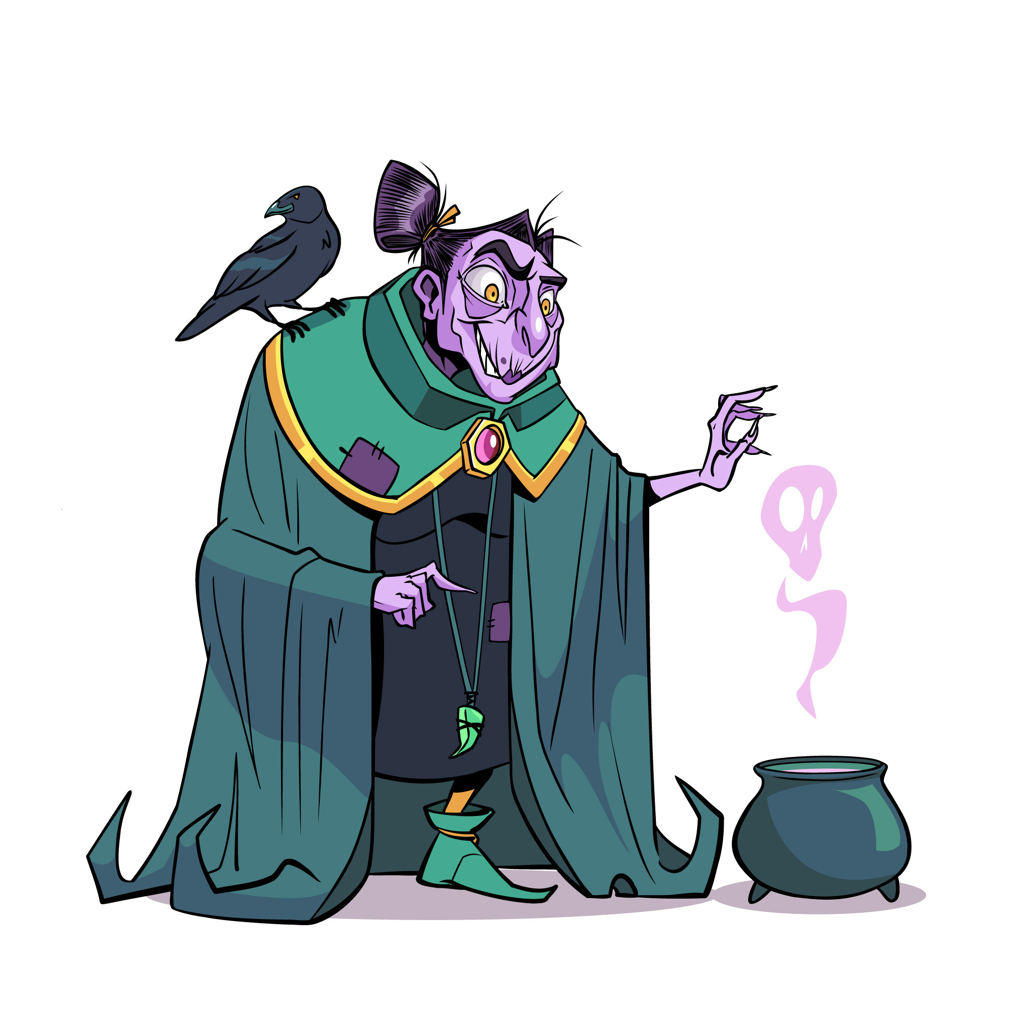 Halloween Witch cartoon character design halloween illustration magic vector witch