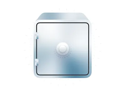 Metal safe made in Figma app design fintech illustration lydia metal safe skeumorphism vault vector