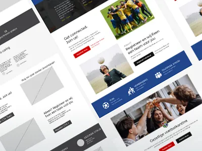 TikiTaka web proposal football sport ui webdesign