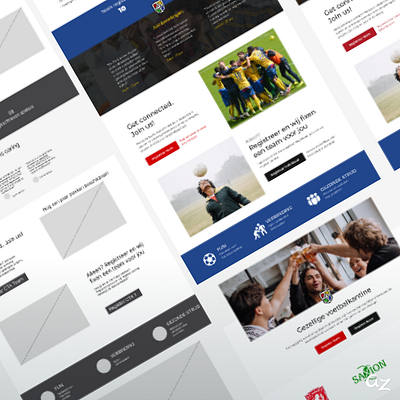 TikiTaka web proposal football sport ui webdesign