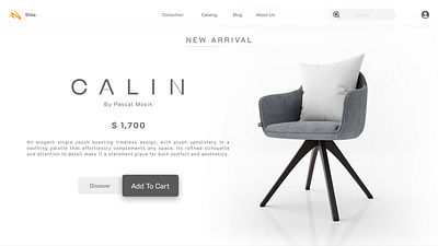 STILE. chair dribble furniture likes linkedin support ui ui ux ux website white
