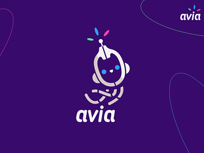 AVIA Games – Mascot logo option app brand branding design future games graphic design illustration logo machine mark octopus robot signal tech vector