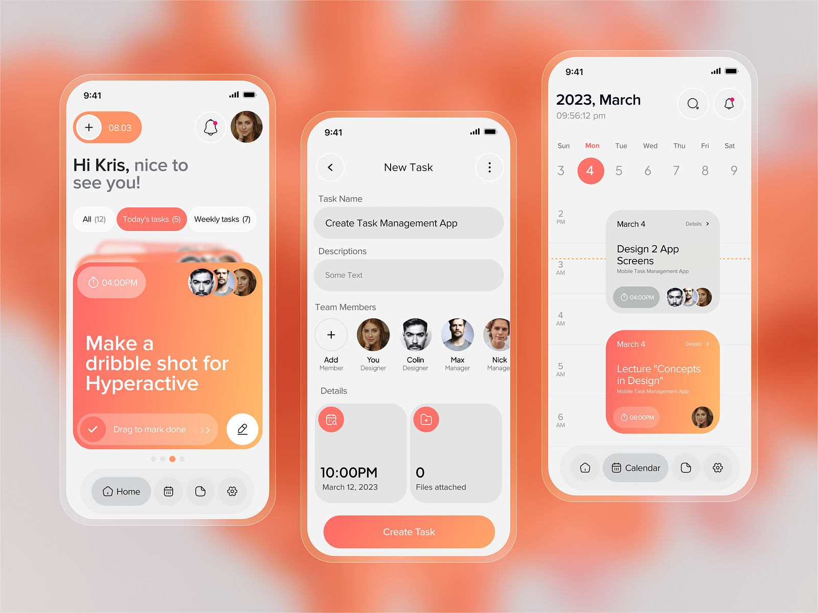 Task Management Mobile App by Zaeem Naveed on Dribbble