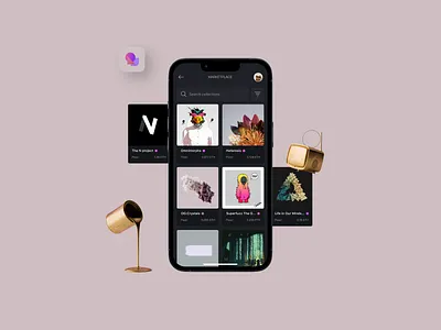 Exodus × Magic eden: NFT app I algorand app behance case study crypto ethereum gallery generative art marketplace nft portfolio solana ui ux wallet web3
