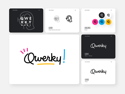 Qwerky made - Personal branding branding cute brand design graphic design logo logo design personal branding quirky unique unique brand unique logo