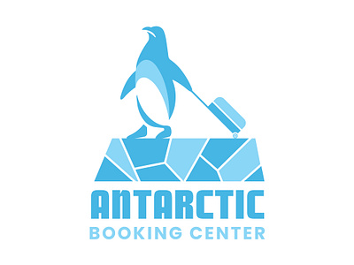 Antarctica booking center logo design 3d app icon branding design graphic design holiday tour logo ice berg logo illustration logo logo design modern logo modern logo design