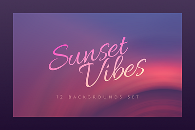 Sunset Vibes abstract bacground bright colors gradient print wallpaper