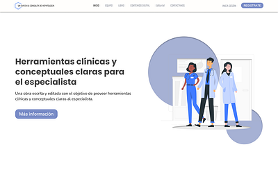 Web page for a medical digital book book design figma ui webpage