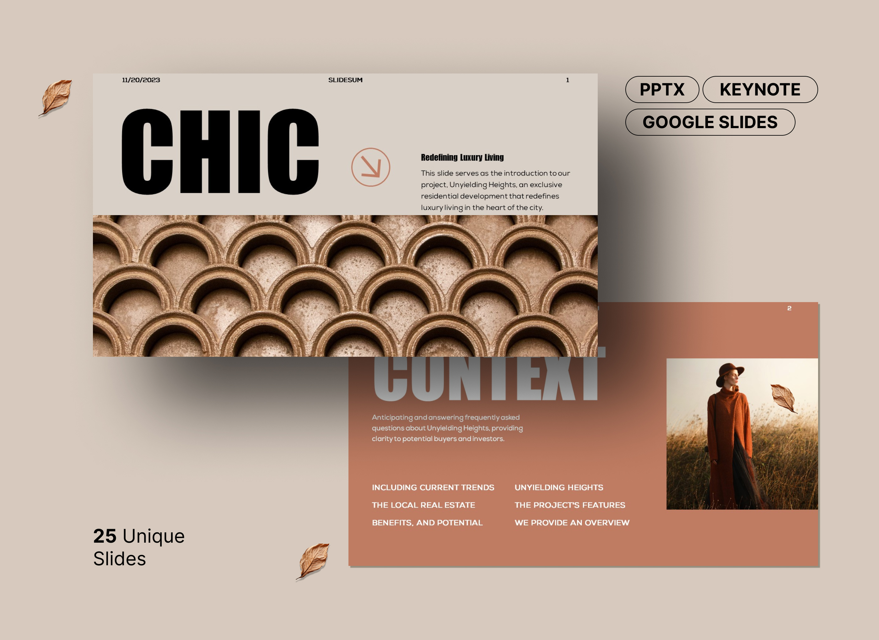 CHIC Presentation Design google slide graphic design layout design multipurpose pitch deck powerpoint design powerpoint presentation powerpoint template ppt presentation design slide design