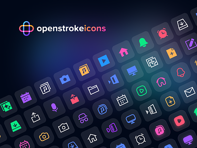 One ✨ icon library replace all colorful colors design download free gradient icon icons openstroke soft svg trending trial