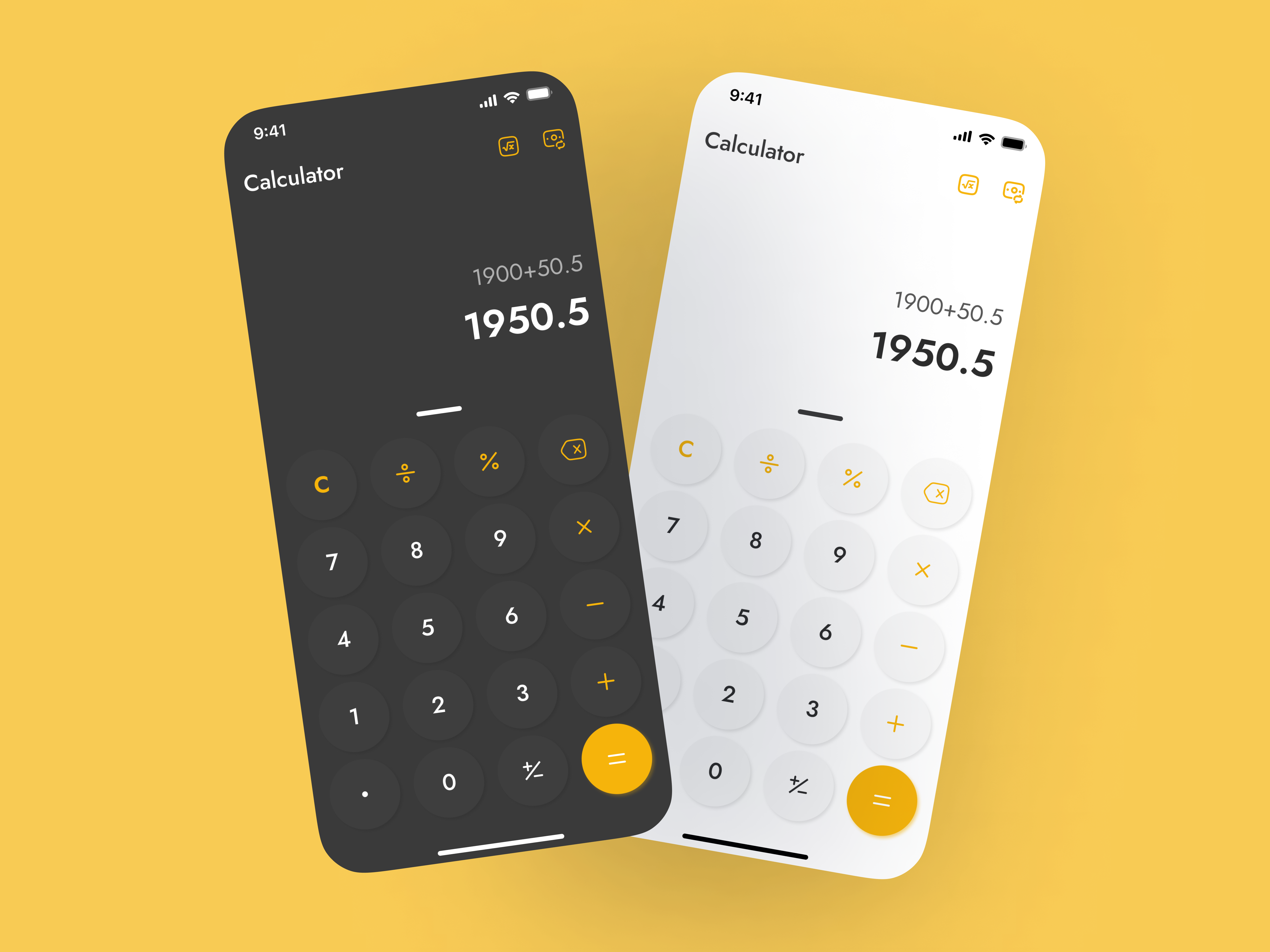 Example of Daily UI Challenge 04 Calculator App