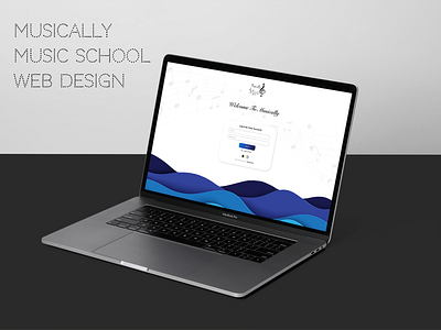 Musically Music School Web Design template ui web design