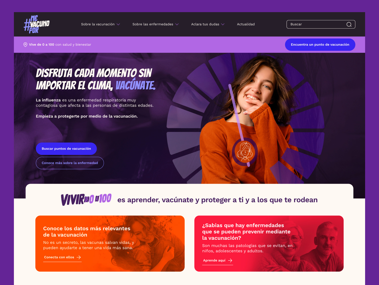 #MeVacunoPor Home animation branding graphic design gsk health hero interaction design intuitive design medical mobile design navigation design pharma tendence ui user experience (ux) vaccine