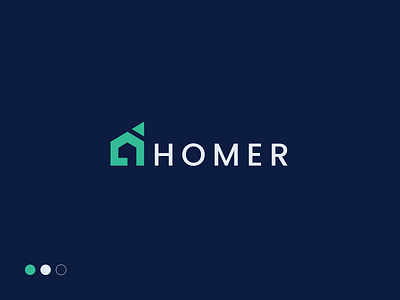 Homer Logo , Real Estate brand brand design brand designer brand identity branding construction corporate logo house house logo identity logo design logo mark minimal logo modern logo popular real estate brand real estate branding real estate investment logo real estate logo realty