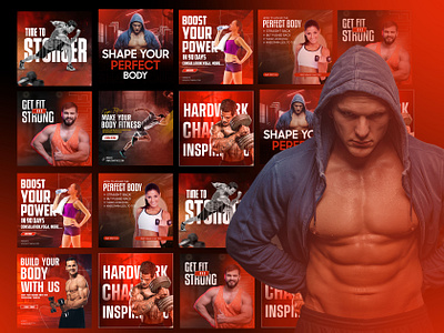 Social media gym banner banner faceboo banner facebook cover fitness gym gym banner instragrame social media