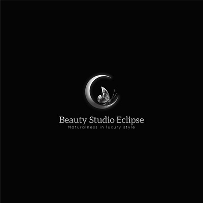 Beauty Studio Eclipse beauty beauty studio branding butterfly eclipse feminine futur futurism futuristic identity design logo logos luxury moon silver