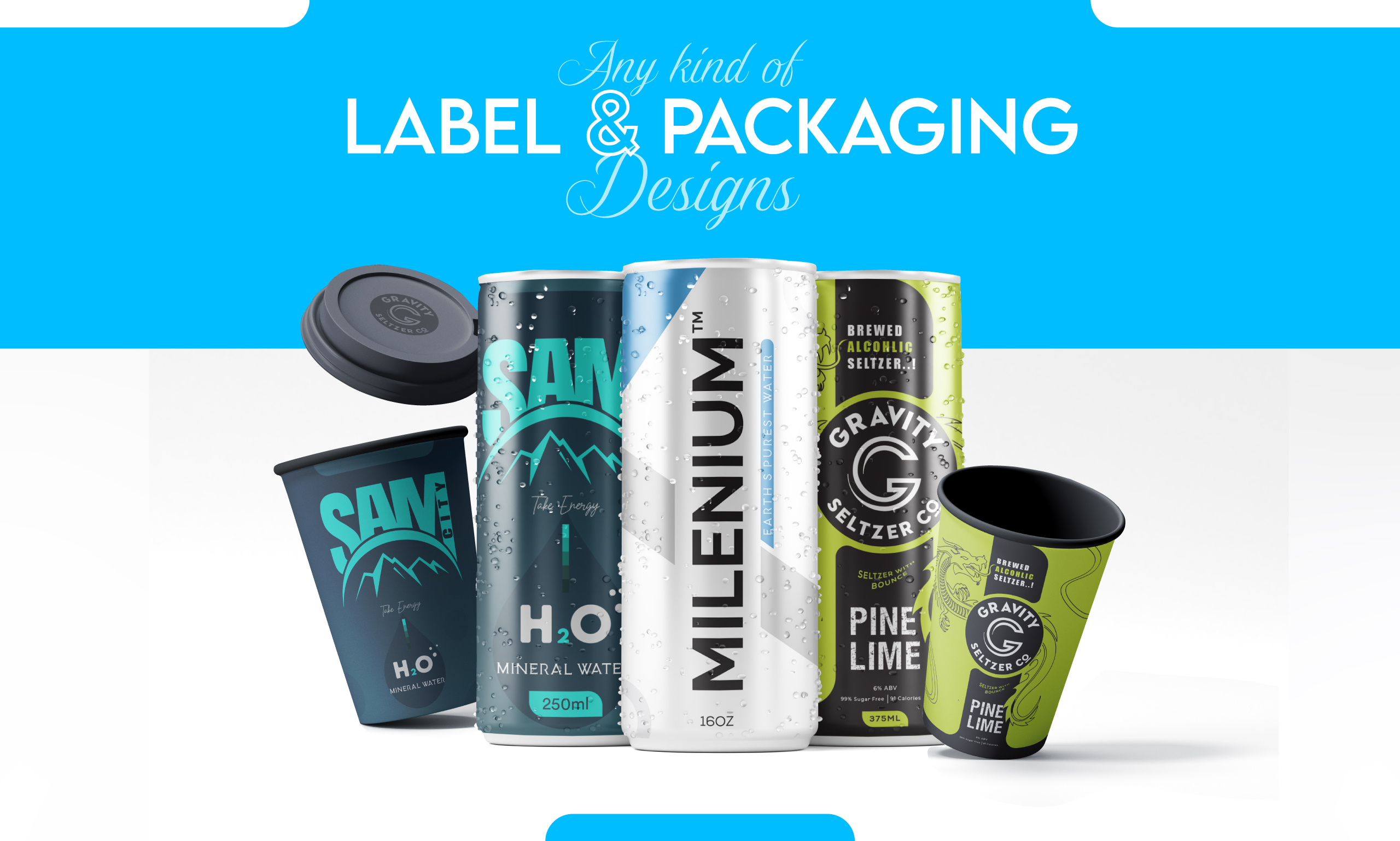 Label and Packaging design service advertising branding can can design coffee coffee cup design design graphic design label label design logo package design packaging packaging design professional
